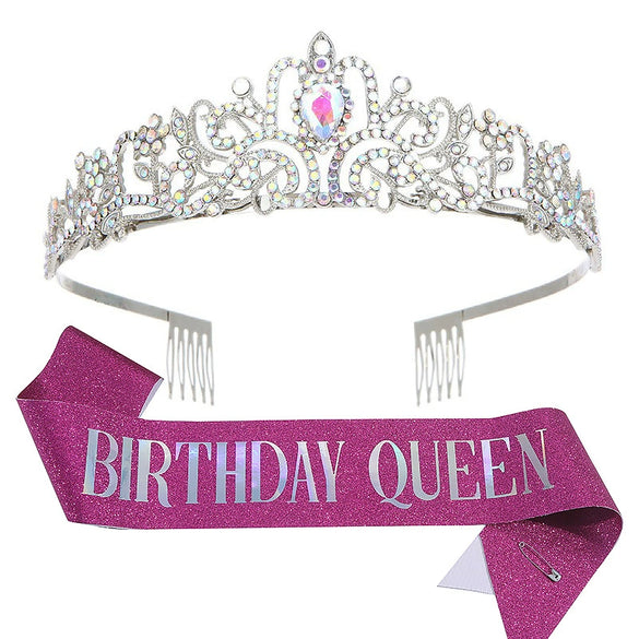 Wholesale Women's Alloy Crystal Crown Belt With Geometric Style And Electroplating Process