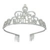 Wholesale Women's Alloy Crystal Crown Headband With Letters Electroplated Hair Accessories