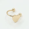 Wholesale Women's Alloy Cshaped Opening Irregular Lava Ear Clip With Electroplating And Geometric Design For Nonpierced Ears