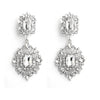 Wholesale Women's Alloy Diamond Drop Shape Creative Exaggerated Personality Earrings
