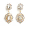Wholesale Women's Alloy Diamond Drop Shape Creative Exaggerated Personality Earrings