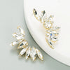 Wholesale Women's Alloy Diamond S925 Silver Needle Floral Rhinestone Earrings
