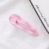 Wholesale Women's Alloy Duckbill Hairpin Simple Matte Gold Candy Color Baking Paint Headwear