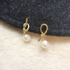 Wholesale Women's Alloy Earrings Cold Style Asymmetric Pearl Natural Geometric Electroplated