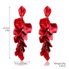 Wholesale Women's Alloy Earrings With Flower And Geometric Patterns And Electroplating Treatment