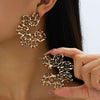 Wholesale Women's Alloy Electroplated Flower Earrings Jewelry Accessories