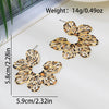 Wholesale Women's Alloy Electroplated Flower Earrings Jewelry Accessories