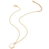 Wholesale Women's Alloy Electroplated Flower Pattern Pendant Necklace With Motherofpearl Inlay