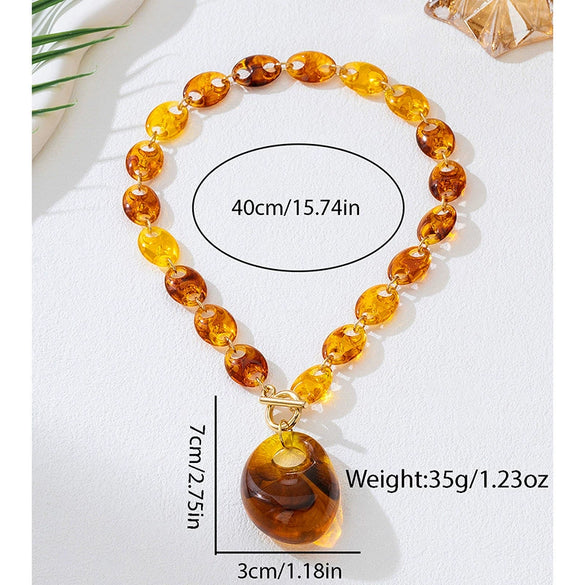 Wholesale Women's Alloy Electroplated Flower Pendant Sweater Chain Necklace