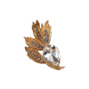 Wholesale Women's Alloy Electroplated Flowershaped Wheat Ear Antirunning Light Brooch Minimalist Style