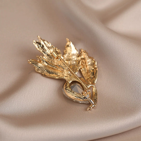 Wholesale Women's Alloy Electroplated Flowershaped Wheat Ear Antirunning Light Brooch Minimalist Style