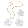 Wholesale Women's Alloy Electroplated Geometric Floral Accessories Set Earrings And Necklace