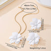 Wholesale Women's Alloy Electroplated Geometric Floral Accessories Set Earrings And Necklace