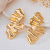 Wholesale Women's Alloy Electroplated Geometric Flower Pattern Earrings