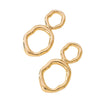 Wholesale Women's Alloy Electroplated Geometric Hollow Circle Earrings