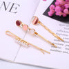 Wholesale Women's Alloy Electroplated Geometric Round Word Clip Set Hair Accessories
