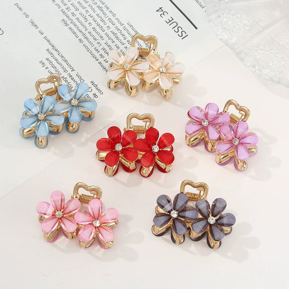 Wholesale Women's Alloy Electroplated Plants And Flowers Style Hair Clip