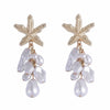 Wholesale Women's Alloy Electroplated Starfish Animal Zodiac Minimalist Style Earrings