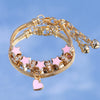 Wholesale Women's Alloy Fashion Star Heart Pendant Diy Bracelet With Rhinestones Inlaid And Seiko Design