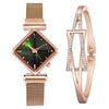 Wholesale Women's Alloy Fashion Watch Set With Round Dial And Textile Strap