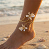 Wholesale Women's Alloy Floral Open Anklet Foot Jewelry