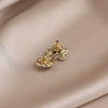 Wholesale Women's Alloy Flower Brooch With Electroplating And Minimalist Design