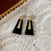Wholesale Women's Alloy Flower Earrings With Diamond And Pearl Design Retro Fashion Temperament