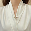 Wholesale Women's Alloy Flower Pattern Irregular Bow Electroplated Brooch