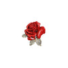 Wholesale Women's Alloy Flower Red Rose Brooch With Electroplating Design