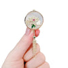 Wholesale Women's Alloy Flower Shaped Ancient Style Brooch With Electroplating Treatment