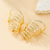 Wholesale Women's Alloy Geometric Autumn And Winter Earrings With Electroplating And Simple Multi Layer Ring Design