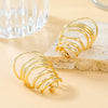 Wholesale Women's Alloy Geometric Autumn And Winter Earrings With Electroplating And Simple Multi Layer Ring Design