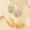 Wholesale Women's Alloy Geometric Autumn And Winter Earrings With Electroplating And Simple Multi Layer Ring Design