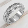 Wholesale Women's Alloy Geometric Carved Rose Flower Ring With Electroplating