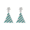 Wholesale Women's Alloy Geometric Christmas Tree Electroplated Earrings