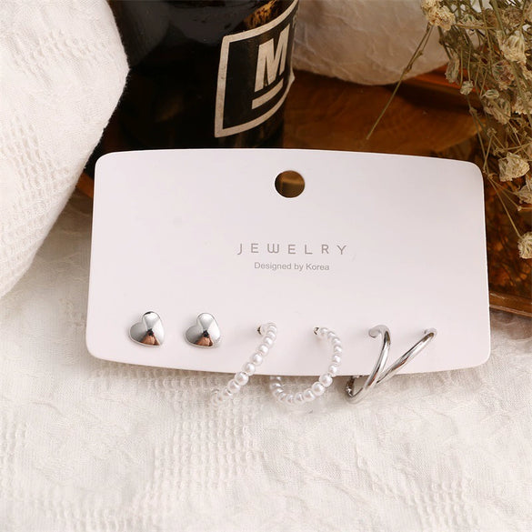 Wholesale Women's Alloy Geometric Circle Earrings With Electroplating Treatment