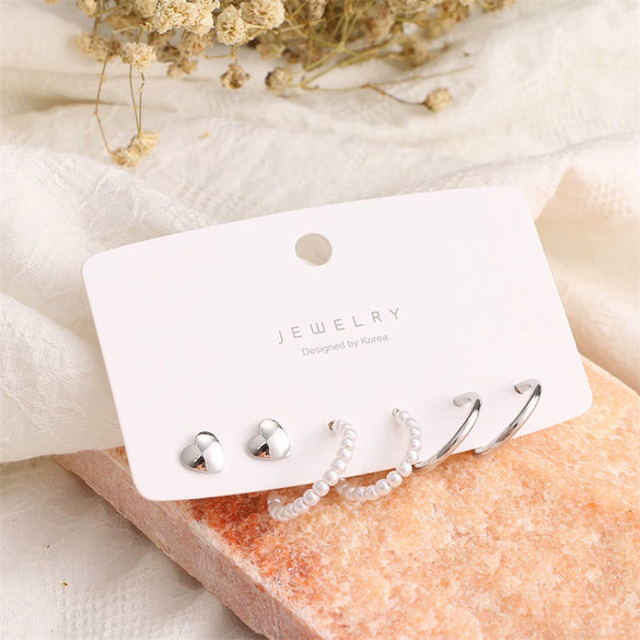 Wholesale Women's Alloy Geometric Circle Earrings With Electroplating Treatment