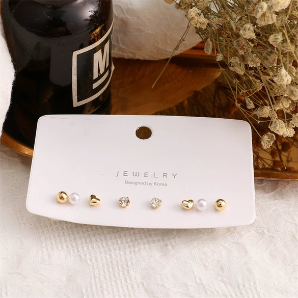 Wholesale Women's Alloy Geometric Circle Earrings With Electroplating Treatment