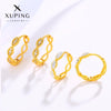 Wholesale Women's Alloy Geometric Cross Wavy Electroplated Earrings