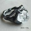 Wholesale Women's Alloy Geometric Crystal Ring With Diamond Design Exaggerated Hiphop Style Imitation Irregular Shape