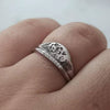 Wholesale Women's Alloy Geometric Cut Out Pattern 18K Goldplated Ring Jewelry