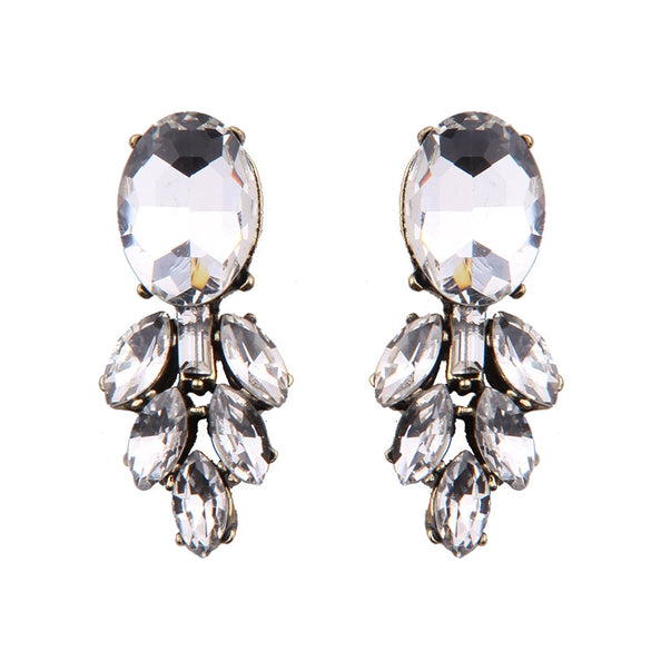 Wholesale Women's Alloy Geometric Diamond Earrings