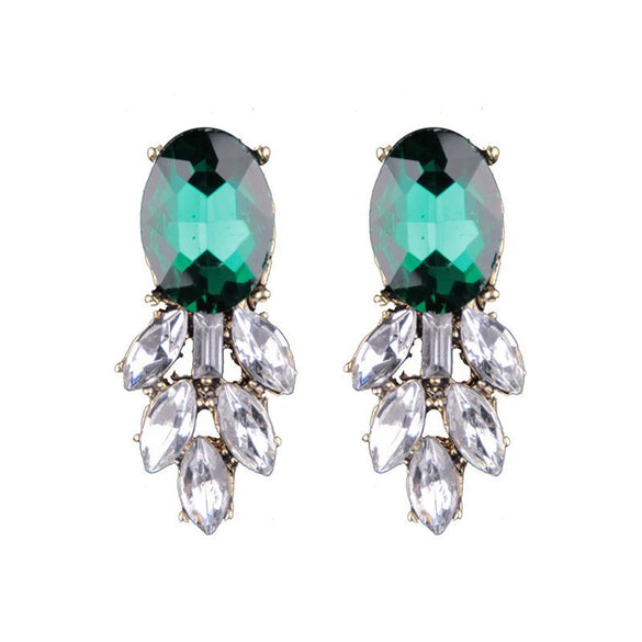 Wholesale Women's Alloy Geometric Diamond Earrings