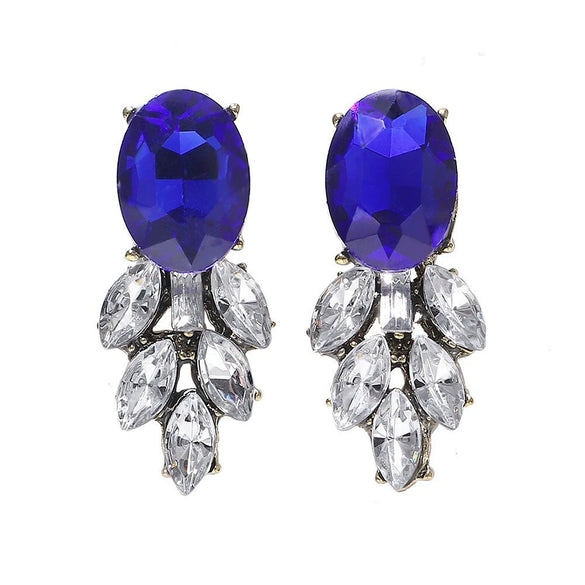Wholesale Women's Alloy Geometric Diamond Earrings