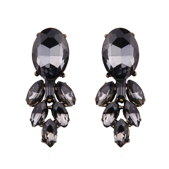 Wholesale Women's Alloy Geometric Diamond Earrings