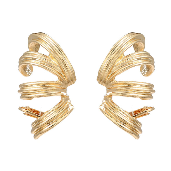 Wholesale Women's Alloy Geometric Earrings With Electroplating For Fashion