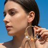 Wholesale Women's Alloy Geometric Electroplated Conch Earrings With Multiple Pendants Vacation Style Minimalist