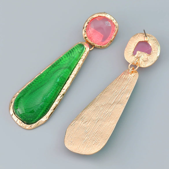 Wholesale Women's Alloy Geometric Electroplated Earrings