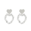 Wholesale Women's Alloy Geometric Electroplated Exaggerated Chain Tassel Rhinestone Earrings