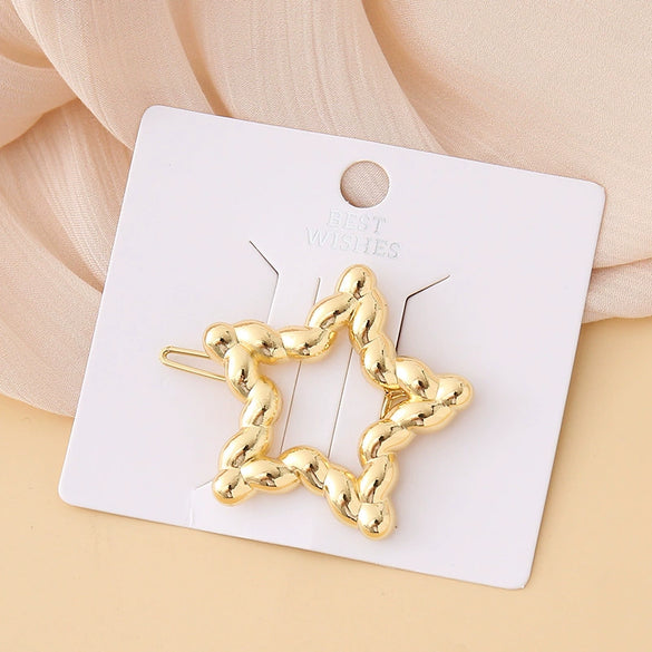 Wholesale Women's Alloy Geometric Electroplated Golden Frog Clip Jewelry